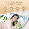 thumbnail image 3 of Naloa Cartoon Sea Creatures Super Soft 20x60 Body Pillow Case,Long Side Hidden Zipper（PILLOWS ARE NOT INCLUDED）, 3 of 6