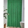 thumbnail image 4 of Sheer Curtains 96 Inches Long, Retro Green Semi Sheer Curtains Light Filtering Window Treatment, Vintage Rustic Plants Trees Lines Pattern Privacy Voile Drapes for Living Room Bedroom 52x96 Inch, 4 of 7