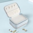 thumbnail image 5 of Anuirheih Travel Jewelry Case, Jewelry Travel Organizer Mini Jewelry Box Gift Boxes Small Storage Organizer for Girls Women(Blue), 5 of 8