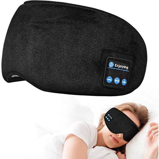 Taza contorneada 3D para dormir, venda para los ojos con auriculares Bluetooth, máscara para dormir nocturna moldeada cóncava, máscaras para dormir opacas