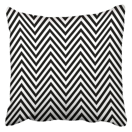- ARHOME Zigzag Lines Jagged Stripes Pattern Design with Sharp Waves Repeated Chevrons Fills Pillow Case Cushion Cover 16x16 inch