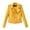 Yellow, variant on Plus Size Zip Up Jacket for Women Long Sleeve Notched Lapel Motorcycle Coat Y2K Fall Style (Black,XXL)