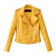 thumbnail image 2 of Puntoco Mujer Señoras Solapa Motor Chaqueta Abrigo Zip Biker Corto Punk Cropped tops Puntoco Puntoco-1382, 2 of 4