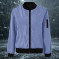thumbnail image 6 of SDNall Girls Classic Full-Zip Coat, Water Resistant Windproof Contrast Casual Everyday Outerwear, Fall Winter School Outdoor Play Daily Coats for Girls 5-16 Years, 6 of 9