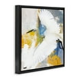 thumbnail image 4 of Stupell Industries Modern Egret in Flight Animals Painting Black Floater Framed Canvas Art Print Wall Art, 18 x 18, 4 of 10