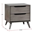 thumbnail image 4 of Mid - Century Modern Look - Recessed Handles - Bedside Table - Quick Home Upgrade, 4 of 4