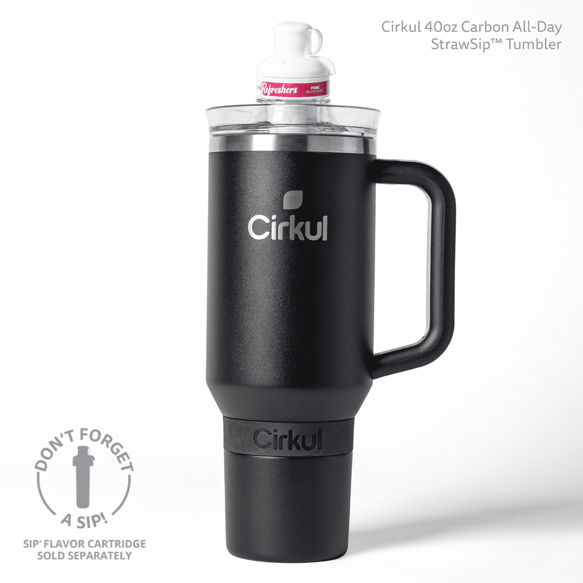Cirkul All Day StrawSip Tumbler – Carbon 40oz Hydration