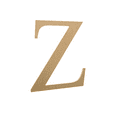 thumbnail image 1 of Wooden Greek Letter Zeta - Fraternity/Sorority - Premium MDF Wood Letters (6 inch, Zeta), 1 of 5