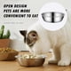 thumbnail image 2 of Comedero de acero inoxidable para cachorros, cuenco resistente para perros, platos redondos para la cena, platos metálicos D1X6, 2 of 7