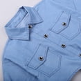 thumbnail image 6 of Outfit for Girls 7-8 Girls Summer Fashion Clothes Short Sleeve Jacket Dress Outfits Set Blue, 6-7 Years, 6 of 8