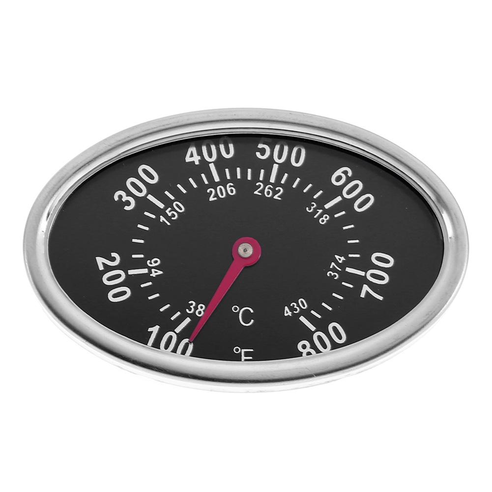 Yegsfteu Oval Stainless Steel BBQ Grill Meat Thermometer Dial