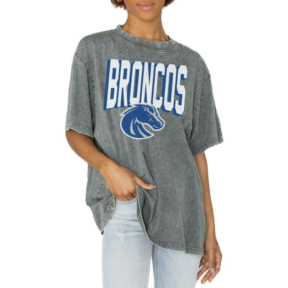 Women's Gameday Couture Gray Boise State Broncos Solid Defense Oversized T-Shirt