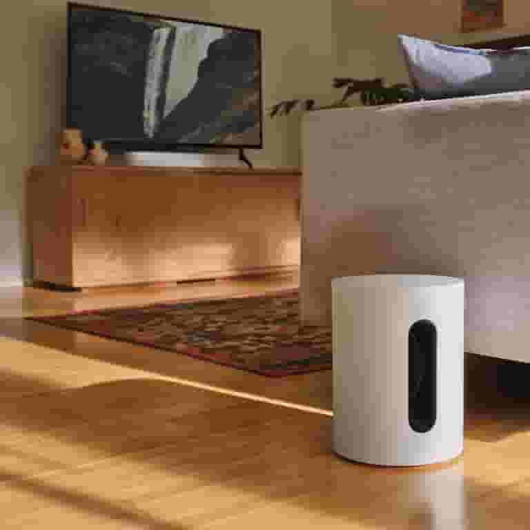 Sonos Sub Mini Wireless Subwoofer (White) with TV Sound, SL, and Sonos Sub Mini Wireless Subwoofer (White) with TV Sound, SL, and