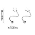 thumbnail image 3 of Pendientes de botón para mujer, pendientes de botón, pendientes de botón para mujer, pendientes de personalidad para mujer, pendientes de temperamento, pendientes de botón de amor, 3 of 5