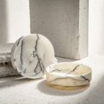 thumbnail image 2 of Tumbling Marble Bowl - Handcrafted Luxury in 3 Unique Marble Finishes (Afyon Lilac, Afyon Red, Mugla Black), 2 of 9