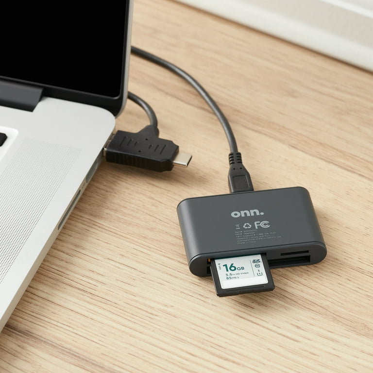 onn. SD, microSD and CompactFlash Card Reader Walmart.com