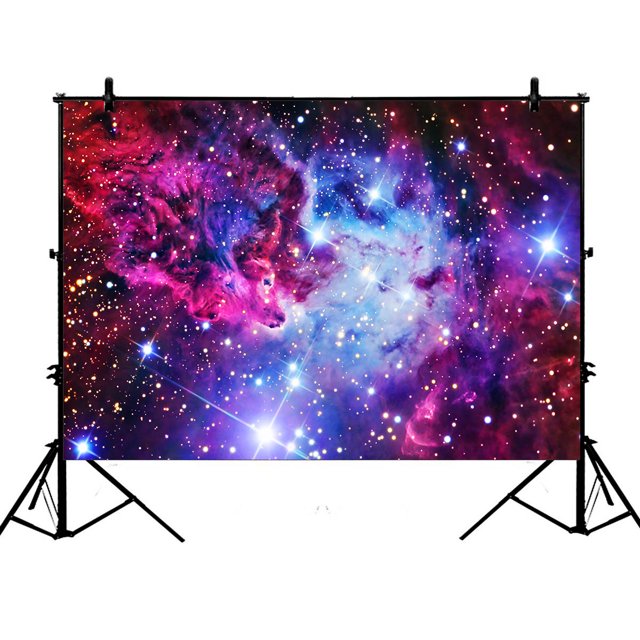 ABPHQTO Fondo de fotografía de galaxia de 150x210 cm, espacio de galaxia, fondo de fotografía de poliéster de estrellas del universo Fondo de accesorios de fotografía de estudio ABPHQTO PhotoProps-QQ-12