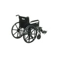 thumbnail image 2 of Drive Medical Sentra EC Heavy Duty Wheelchair, Detachable Full Arms, Elevating Leg Rests, 24" Seat, 2 of 5