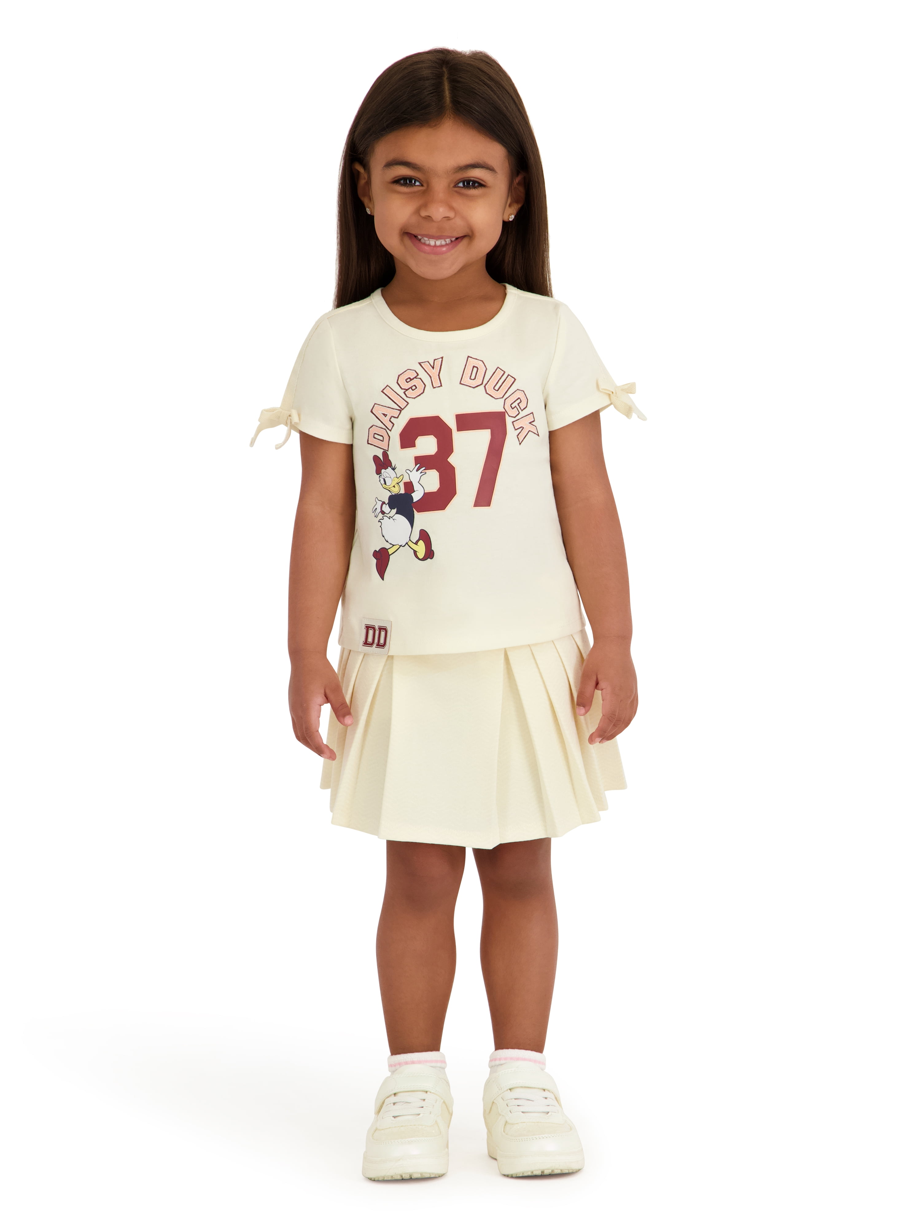 Daisy Duck Toddler Girls Herringbone Skort Set, Sizes 12 Months - 5T