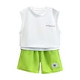 thumbnail image 4 of MEZZALL Kids & Boys Glow In The Dark Cartoon Dinosaur Sleeveless Tank Tops Shorts Outfits Sets 9-10 Cozy Kids Wear, 4 of 4