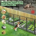 thumbnail image 3 of SQIREP Metal Garden Fence 94.5ft(L)x40in(H) No Dig Fence Decorative Garden Fencing with Gate Animal Barrier Fences for Backyard Patio Garden Flower Beds, 3 of 9