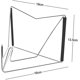 thumbnail image 3 of Soporte para libros, bandeja ajustable de bambú, elegante diseño hueco de 34 cm x 24 cm, 3 of 5