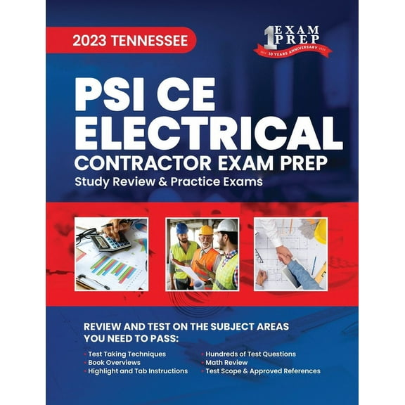 2023 Tennessee PSI CE Electrical Contractor Exam Prep: 2023 Study Review & Practice Exams (Paperback)