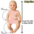 thumbnail image 2 of Muñeca Reborn GiggleBabble de silicona completa de 43 cm con ojos abiertos, 2 of 9