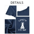 thumbnail image 6 of XCHQRTI Women Llama Shirt Funny Graphic Llamast'ay Letter Print Tees, 6 of 8