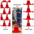 thumbnail image 3 of MasteelfCA Cônes de Sécurité Routière : 60 Pcs Cônes de Sécurité Miniatures Pliables Réfléchissants Modèle de Panneaux de Signalisation pour Enfants Jouets de Table de Sable, 3 of 8