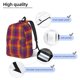 thumbnail image 3 of Disketp Purple Yellow Buffalo Plaid Mochila de Lona Estampada, Mochila Escolar de Viaje Ligera para Estudiantes y Portátil-Medium, 3 of 5