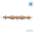 thumbnail image 2 of Wooden Baluster Spindles 3-3/8", Pack of 250 Oak Wood Spindles for Crafts, Woodworking, and Furniture, by Woodpeckers, 2 of 7
