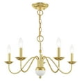 thumbnail image 5 of Livex Lighting - Windsor - 5 Light Chandelier in Traditional Style - 24 Inches, 5 of 11