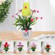 thumbnail image 3 of Gwong Decoración hogareña Pote de plantas artificiales no con mesa de mesa de mesa de mesa plástico tulipán de tulipán de tulipán para el hogar Gwong 21068840, 3 of 6