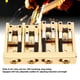 thumbnail image 3 of Puente De Bajo De 4 Cuerdas, Paquete De Guitarra De Aleación De Zinc Con Sillines Ajustables Para Piezas De Reemplazo De Graves Eléctricos De Jazz Plateado, 3 of 7