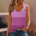 thumbnail image 2 of XMMSWDLA Summer Tank Cute Tops Women Casual Sleeveless Shirt Loose Fit Scoop Neck O Ring Shoulder Blouse Pink Swim Tank Top Women, 2 of 5