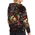 thumbnail image 4 of Lsque The Binding of Isaac Pattern Casual Women's Hoodie,Hooded Sweatshirt with Kangaroo Pocket,Pullover Hoodie with Eye-catching Drawstrings-X-Large, 4 of 8