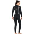 thumbnail image 3 of Traje de neopreno de 3 mm para mujer traje de buceo de cuerpo completo para esnórquel surf, 3 of 7