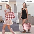 thumbnail image 6 of Large Capacity Tote Bag,Red and White Checkered Pattern Handbag Fashion Luxury Tote Bag,15.7"x13"x 5.1" Inches,Laptop Compatible, 6 of 6