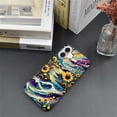 thumbnail image 5 of Case Compatible with iPhone 16, Watercolor Sky Sunflowers and Waves Phone case, Hybrid Double-Layer Protection for Women Girls, Shockproof Fingerprint Resistant Design, 5 of 6