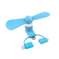 thumbnail image 2 of Leeye Blue Phone Fan, USB Plug-In Portable Mini Fan, Small Cooling Fan for Type-C Phones, Gaming Accessory, 0.13lb, 2 of 3