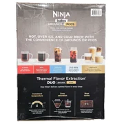 Ninja DualBrew Coffee Maker Grounds & Pods Hot & Iced, Rapid Cold Brew