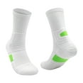 thumbnail image 2 of IYTR Men's Athletic Socks Fashion Color Block Comfortable Breathable Bottom Mid Length Socks, 2 of 2