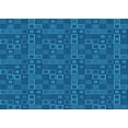 thumbnail image 1 of Ahgly Company Indoor Rectangle Patterned Blueberry Blue Area Rugs, 3' x 5', 1 of 6