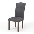 thumbnail image 3 of Furniture of America Joan Upholstered Dining Chairs - Set of 2, Dark Gray, 3 of 7