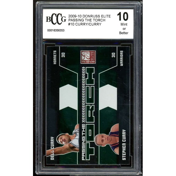 2009-10 Donruss Passing Torch #10 Dell/Stephen Curry Rookie BGS BCCG 10 Mint