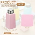 thumbnail image 2 of Uxcell Alcohol Dispenser, 250ml(8.5oz) Pump Bottle for Nail Polish Remover, Pink, 2 of 6