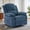 Blue, variant on GEEYOO Swivel Rocker Recliner Chair with Massage and Heat Glider Recliner for Adults with Side Pockets Chenille for Living Room,Beige