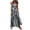 a-309Black87, variant on Womens Square Neck Sleeveless Maxi Dress With Gingham Plaid Print Smocked Bodice Ruffle Straps Tiered Skirt Dress For Beach Vacations Dates Casual Summer Outings Versatile Dress