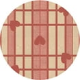 thumbnail image 1 of Ahgly Tapis d'Intérieur Lavable en Machine Carré Rouge Pamplemousse, 3 Pieds Carré, 1 of 7